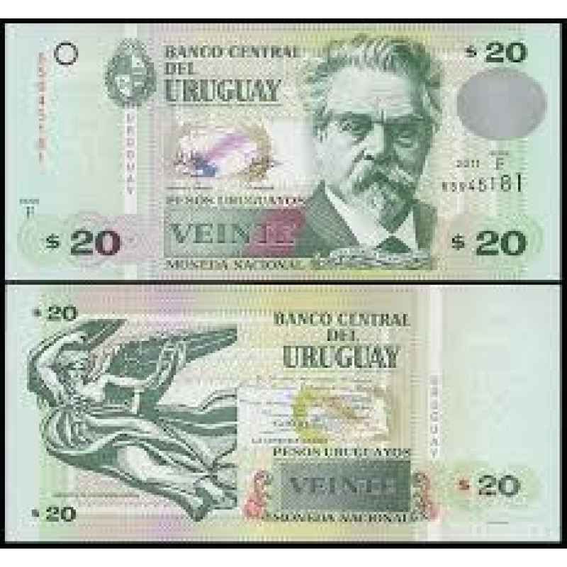 Уругвай / Uruguay 20 Pesos 2011 - 2015 Pick 86b UNC Уругвай / Uruguay 20 Pesos 2011 - 2015 Pick 86b UNC