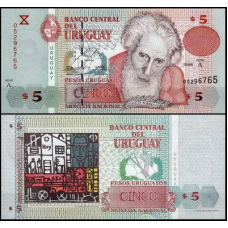 Uruguay Уругвай - 5 Pesos 1998 UNC serie A