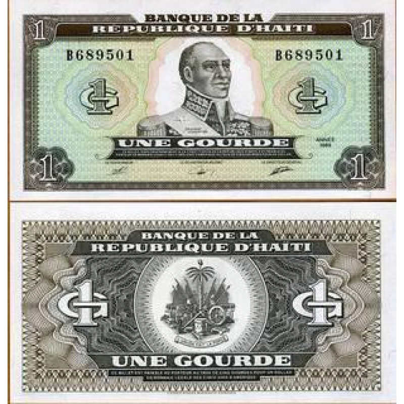 Гаїті / Haiti 1 Gourde 1989 Pick 253а UNC Гаїті / Haiti 1 Gourde 1989 Pick 253а UNC