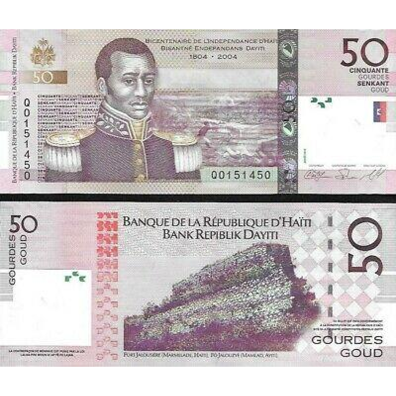 Гаїті / Haiti 50 Gourdes 2010 Pick 274c UNC Гаїті / Haiti 50 Gourdes 2010 Pick 274c UNC