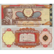Гаїті Haiti - 20 Gourdes 2001 UNC P. 271Aa ювілейна