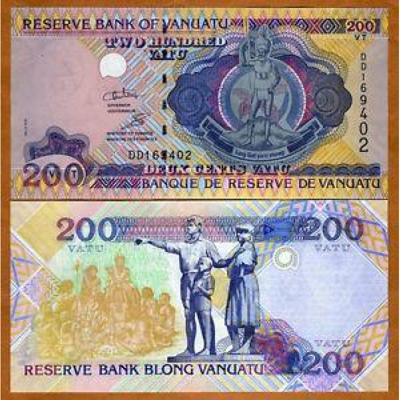 Вануату / Vanuatu 200 vatu (1995) Pick 8 UNC Вануату / Vanuatu 200 vatu (1995) Pick 8 UNC