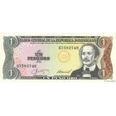 Домінікана / Dominicana 1 peso oro 1987 UNC