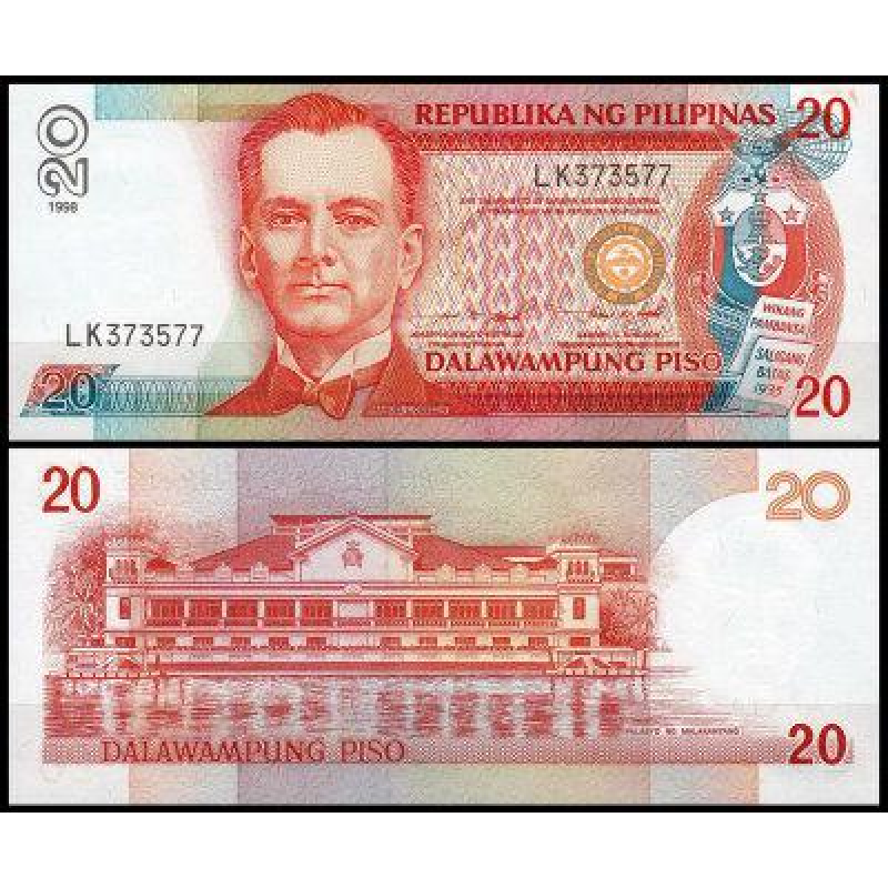 Філіппіни / Pilipinas 20 piso 2012 Pick 182 UNC Філіппіни / Pilipinas 20 piso 2012 Pick 182 UNC