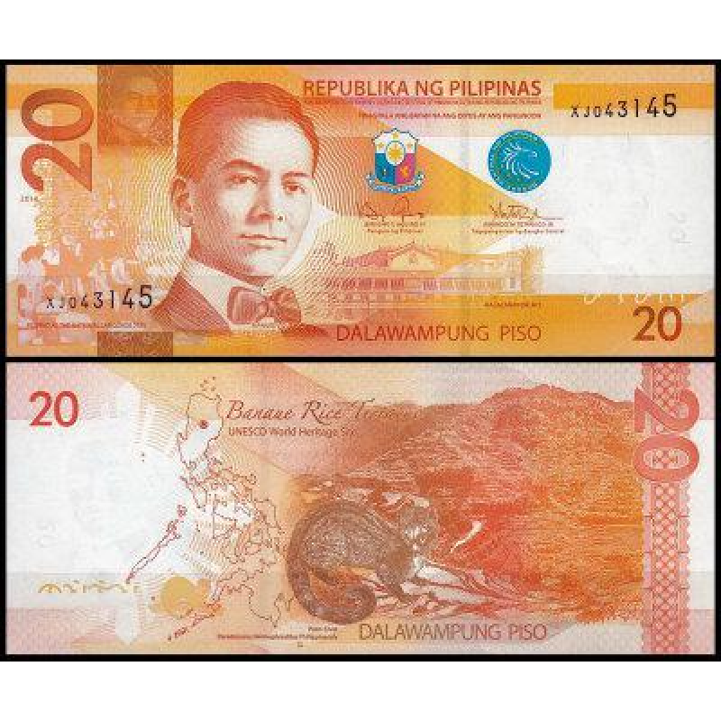 Філіппіни / Pilipinas 20 piso 2012 Pick 206 UNC Філіппіни / Pilipinas 20 piso 2012 Pick 206 UNC