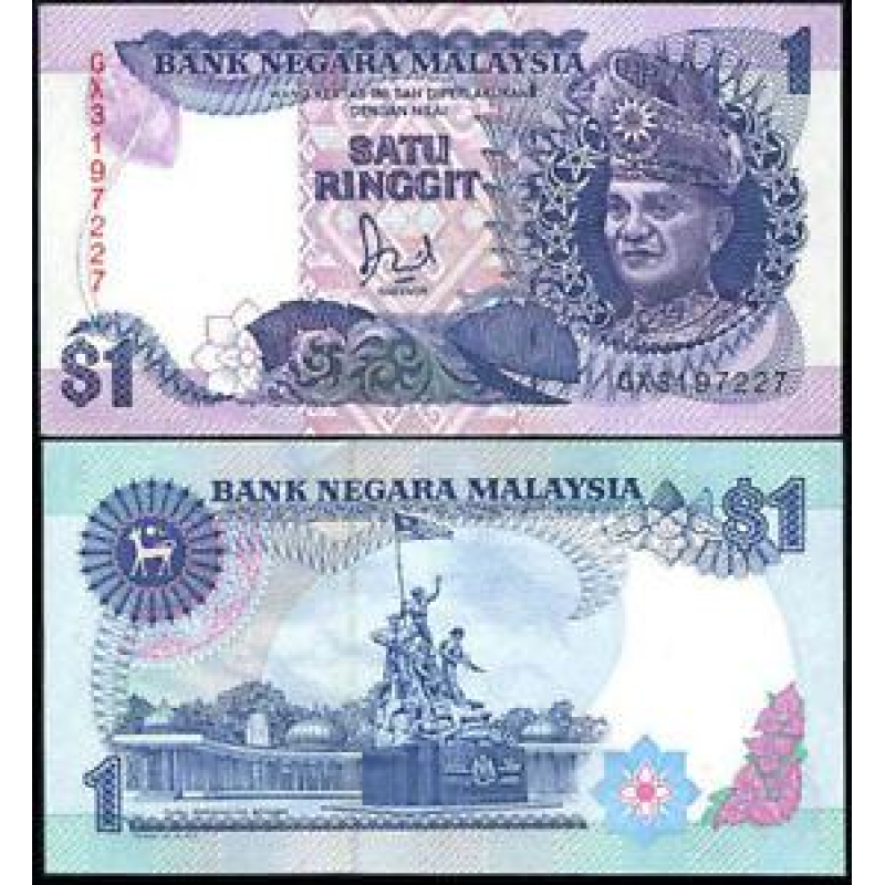 Малайзія Малайзія - 1 Ringgit 1986 - 1989 UNC Малайзія Малайзія - 1 Ringgit 1986 - 1989 UNC
