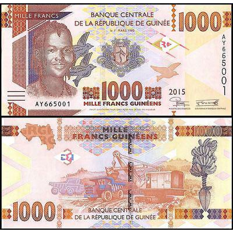 Гвінея / Guinea 1000 Francs 2017 Pick NEW UNC Гвінея / Guinea 1000 Francs 2017 Pick NEW UNC