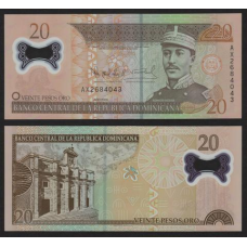 Домінікана / Dominicana 20 pesos oro 2009 P182 UNC
