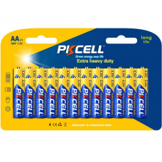 Сольова Батарейка PKCELL 1.5 V AA/R6, 24 штуки у блістері ціна за блістер