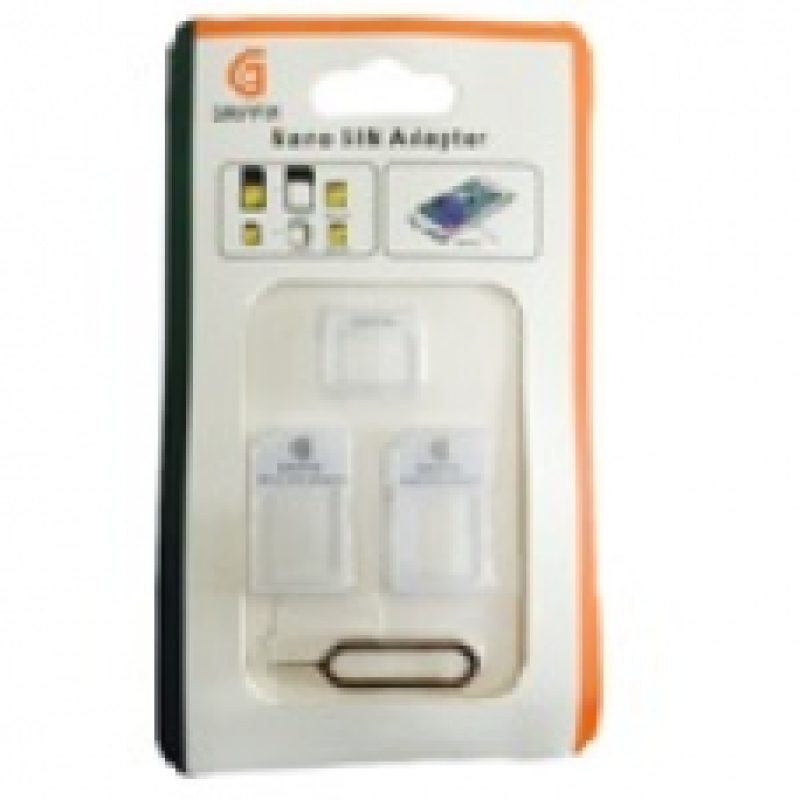 Переходник для SIM карт NOOSY 3 в 1, micro-nano, micro-sim, nano-sim, White Переходник для SIM карт NOOSY 3 в 1, micro-nano, micro-sim, nano-sim, White