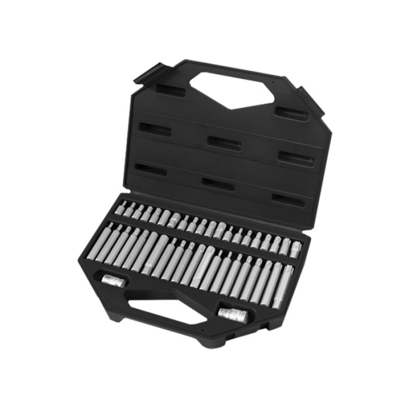 Набір біт HEX, TORX, SPLINE, хвостовик-шестигранник 1/2“,CrV, 42шт MATRIX Набір біт HEX, TORX, SPLINE, хвостовик-шестигранник 1/2“,CrV, 42шт MATRIX