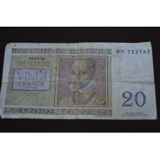 Бельгія 20 франків 1956 рік