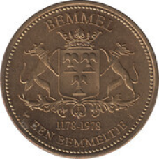 Нідерланди 1 Беммельтье - Беммель 800 років (токен) 1178-1978 UNC
