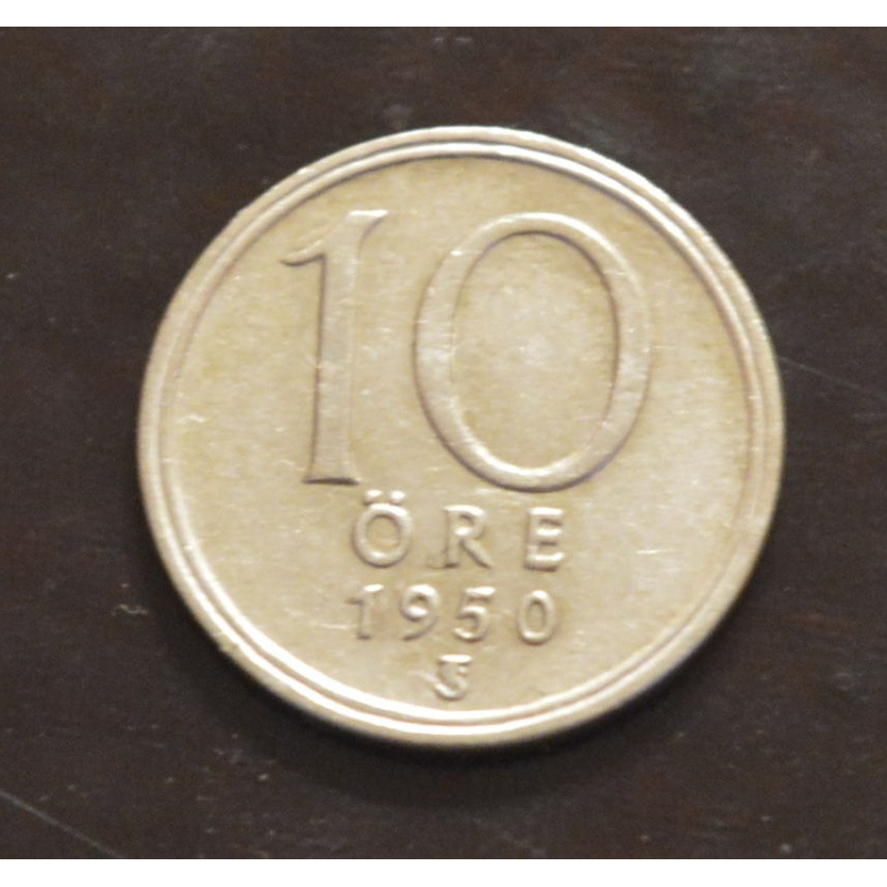 Швеція 10 ері 1950 рік (срібло) Швеція 10 ері 1950 рік (срібло)