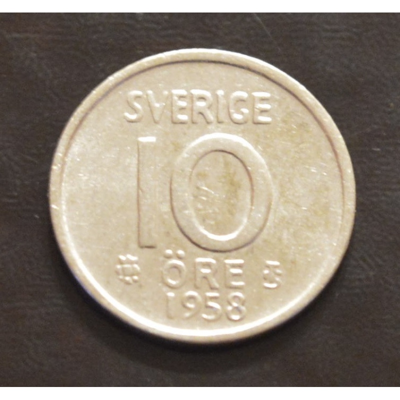 Швеція 10 ері 1958 рік (срібло) Швеція 10 ері 1958 рік (срібло)