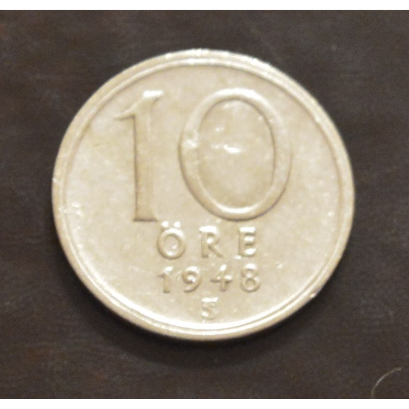 Швеція 10 ері 1948 рік (срібло) Швеція 10 ері 1948 рік (срібло)