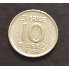 Швеція 10 ері 1954 рік (срібло)