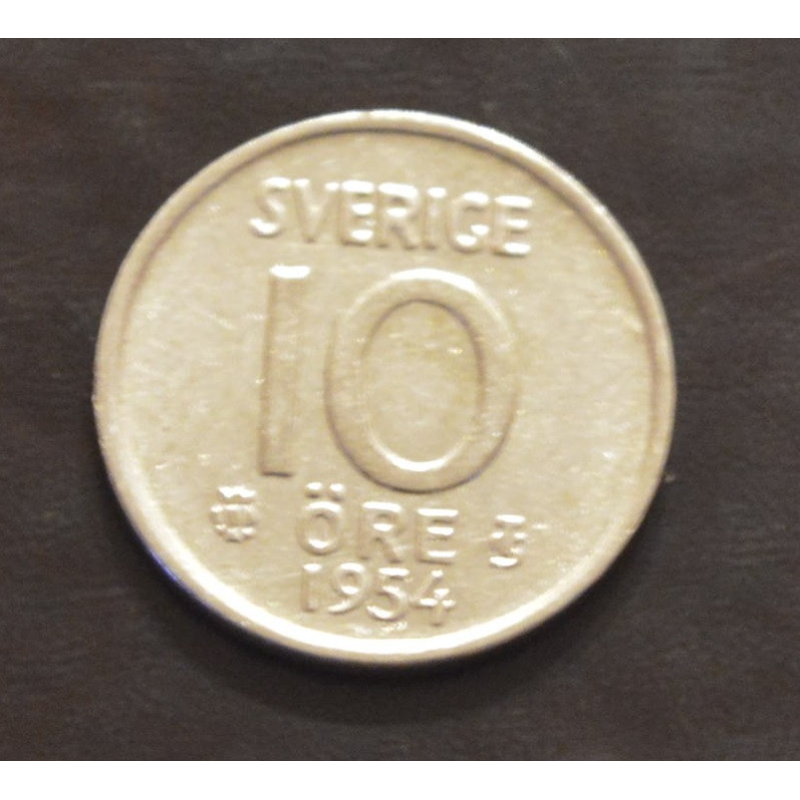 Швеція 10 ері 1954 рік (срібло) Швеція 10 ері 1954 рік (срібло)