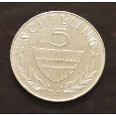 Австрія 5 шилінгів, 1961 рік