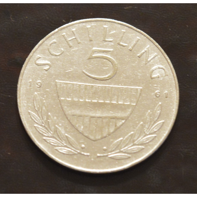Австрія 5 шилінгів, 1961 рік Австрія 5 шилінгів, 1961 рік