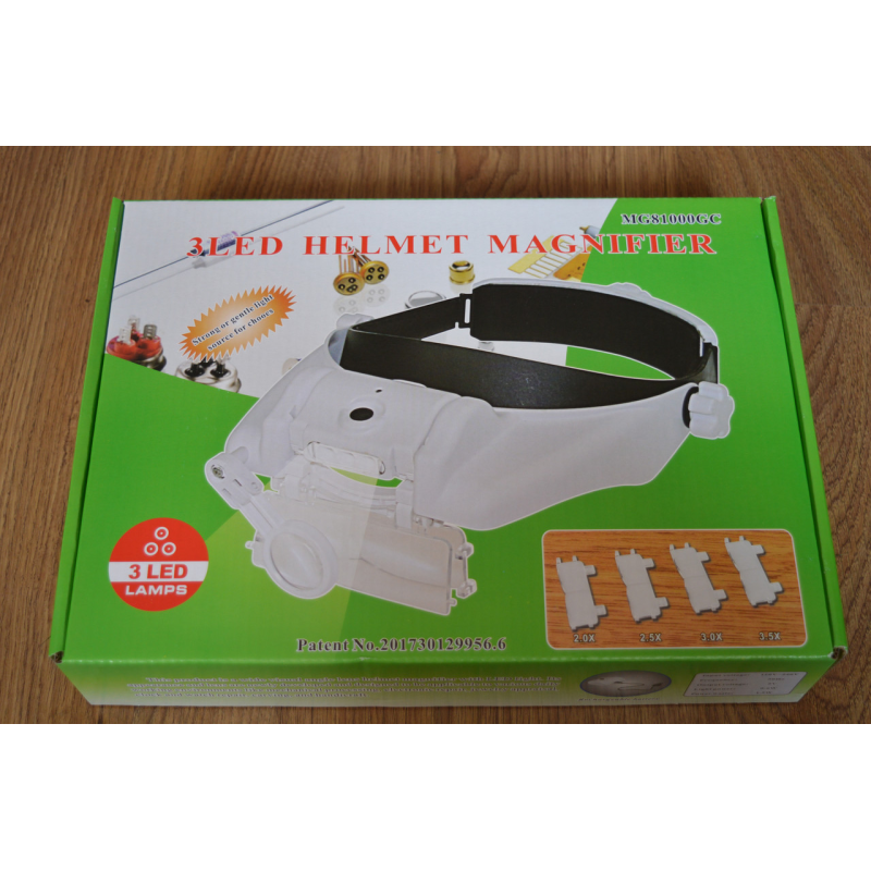 Бінокулярна лупа з LED підсвічуванням Magnifier MG81000GC