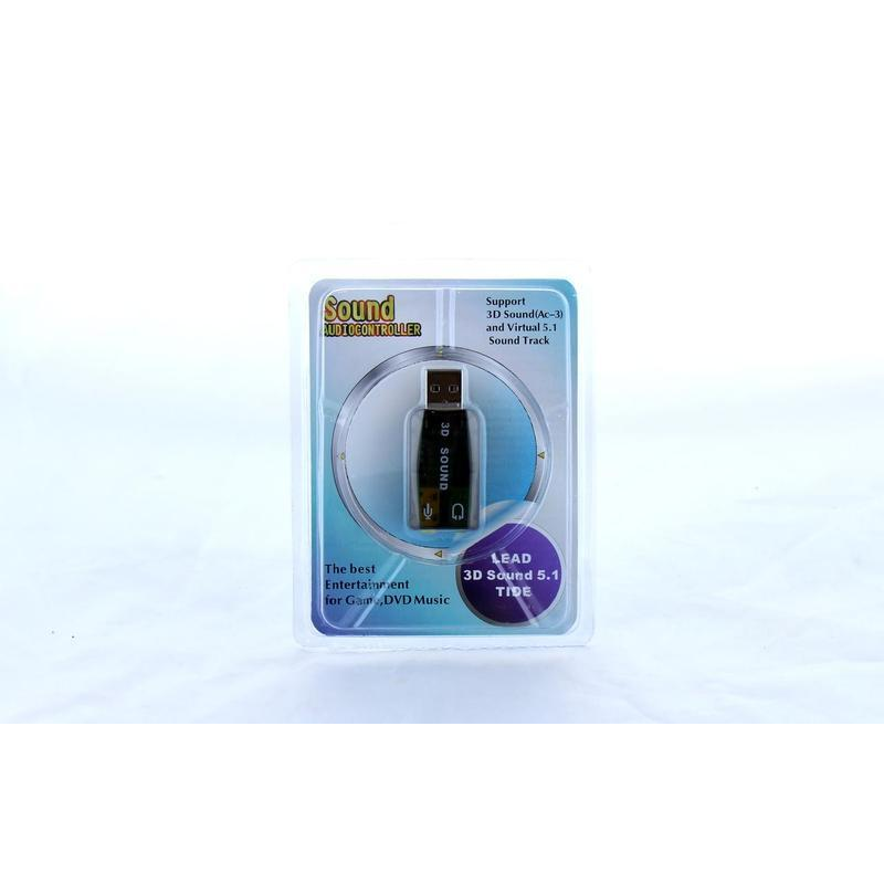 Адаптер Dynamode 3D Sound (5.1) USB-SoundCard 2.0 / Sound audiocontroller \ Звукова карта USB 3D sound 5.1 .