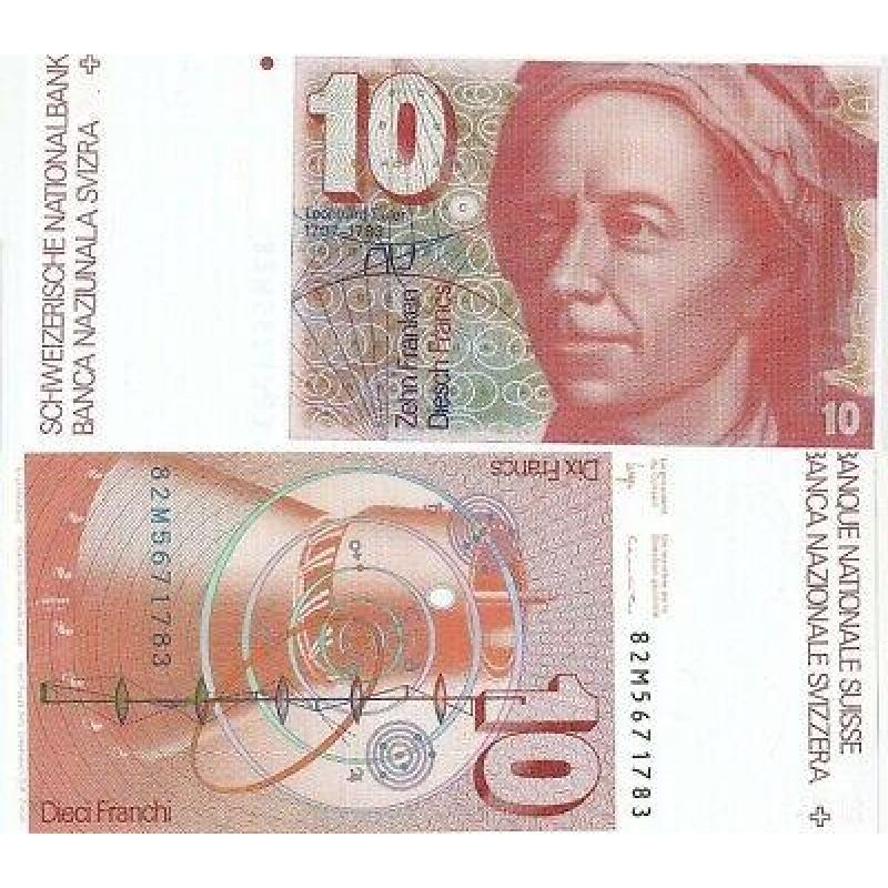 Швейцарія Switzerland - 10 Francs 1982 aUNC