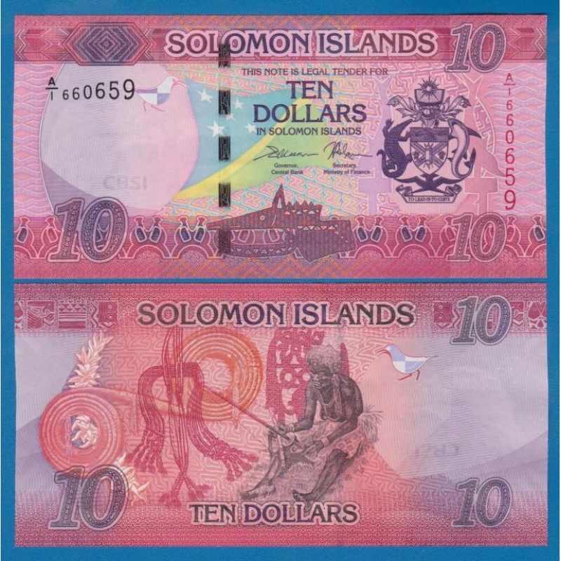 Solomon Islands Соломонові О-ва Соломоны - 10 Dollars 2017 UNC Solomon Islands Соломонові О-ва Соломоны - 10 Dollars 2017 UNC