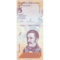 Венесуела / Venezuela 5 Cinco bolivares 2018 Pick New UNC