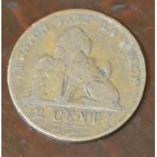 Бельгія 2 сентима 1876 рік