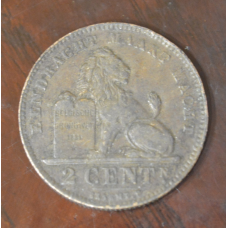 Бельгія 2 сентима 1919 рік