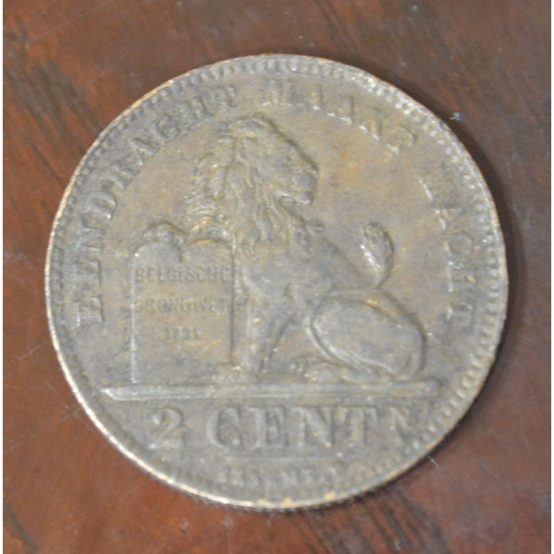 Бельгія 2 сентима 1919 рік Бельгія 2 сентима 1919 рік