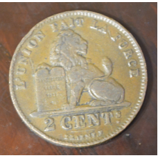 Бельгія 2 сентима 1911 рік