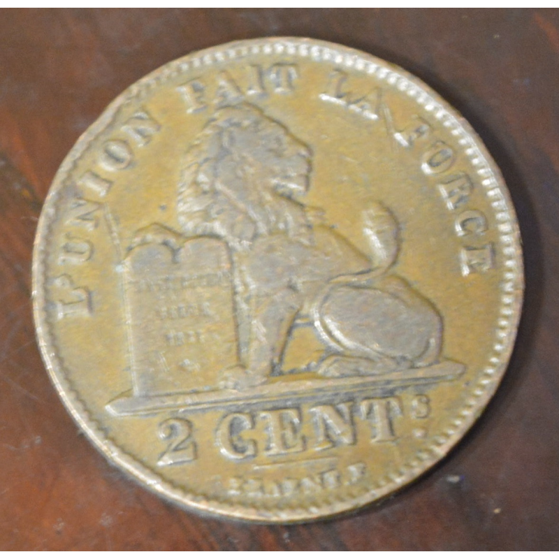 Бельгія 2 сентима 1911 рік Бельгія 2 сентима 1911 рік