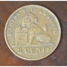 Бельгія 2 сентима 1912 рік