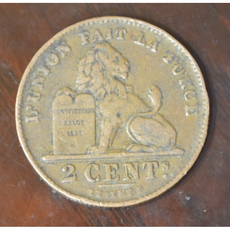 Бельгія 2 сентима 1912 рік Бельгія 2 сентима 1912 рік