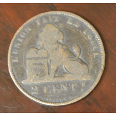 Бельгія 2 сентима 1874 рік
