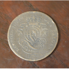Бельгія 2 сентима 1870 рік