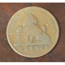 Бельгія 2 сентима 1870 рік