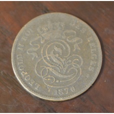Бельгія 2 сентима 1870 рік