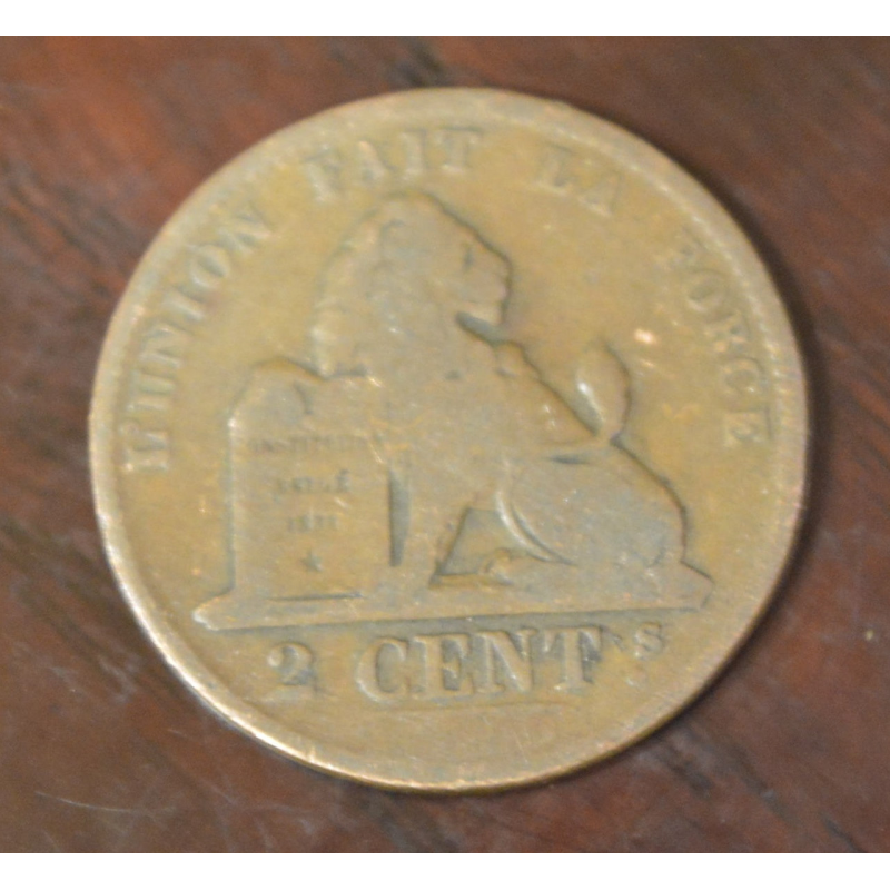 Бельгія 2 сентима 1870 рік