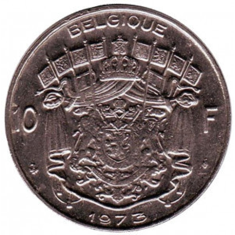Монета 10 франків. 1973 рік, Бельгія. (Belgique) Монета 10 франків. 1973 рік, Бельгія. (Belgique)
