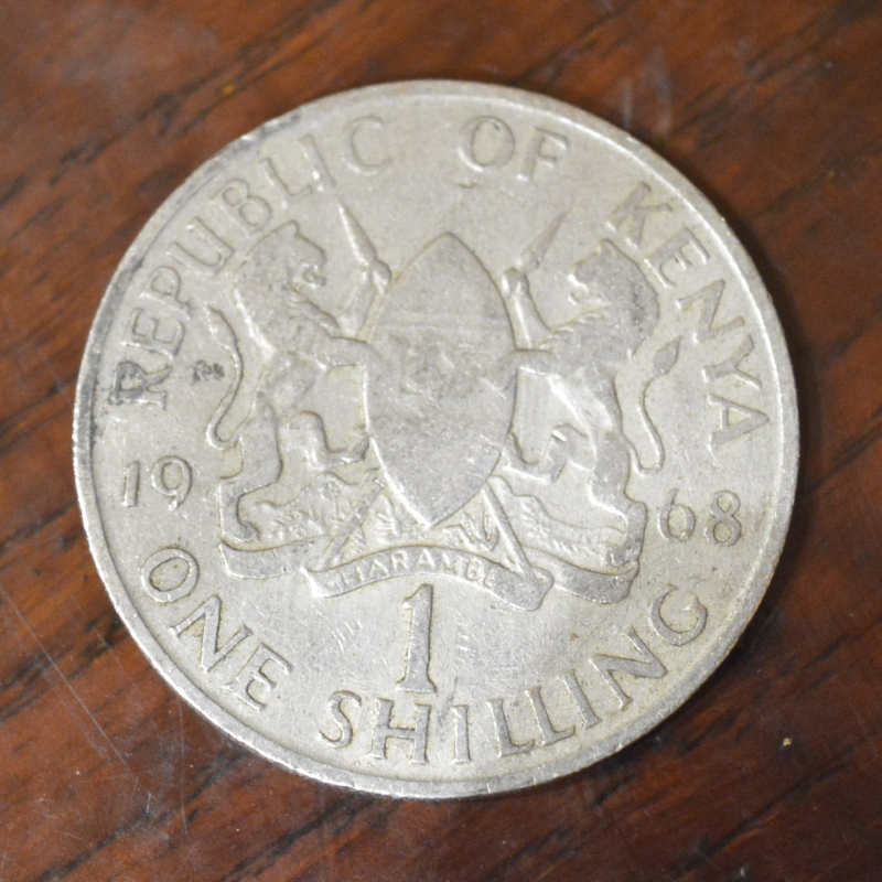 Кенія 1 шилінг 1968 р . Кенія 1 шилінг 1968 р .