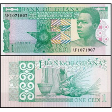 Гана / Ghana 1 Cedi 1979 Pick 17а UNC