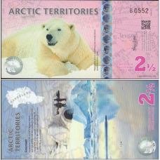 Арктика / Arctic territories 2 1/2 dollar 2013 UNC