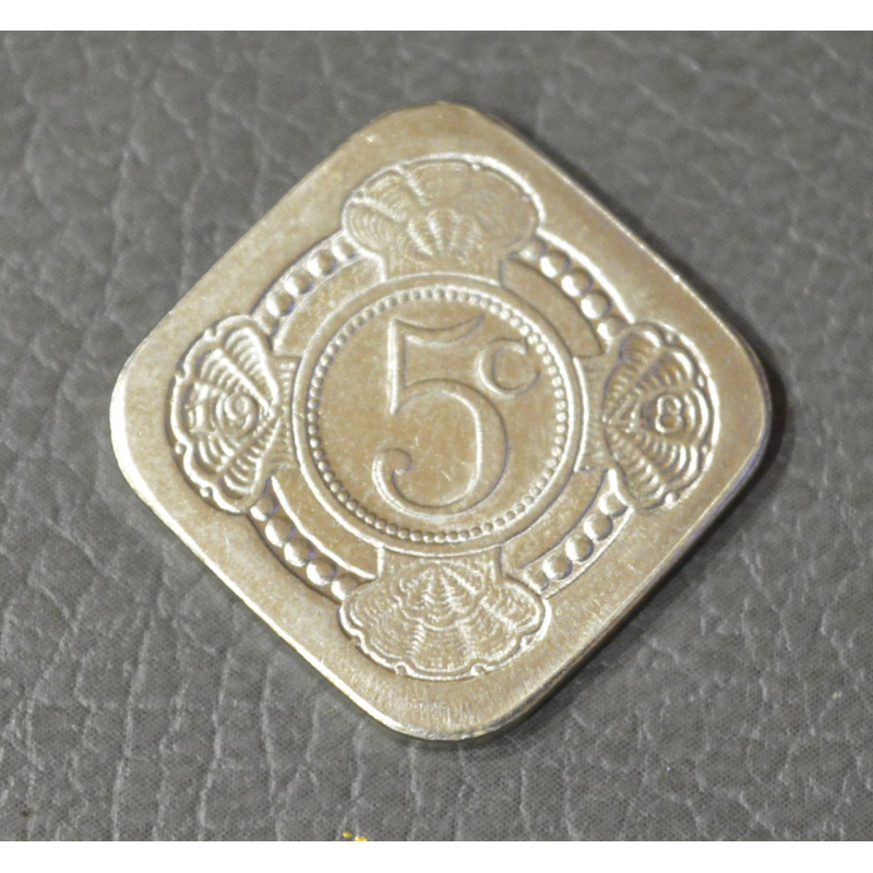 Монета 5 центів, 1948 рік, Нідерландські Антильські острови. Монета 5 центів, 1948 рік, Нідерландські Антильські острови.