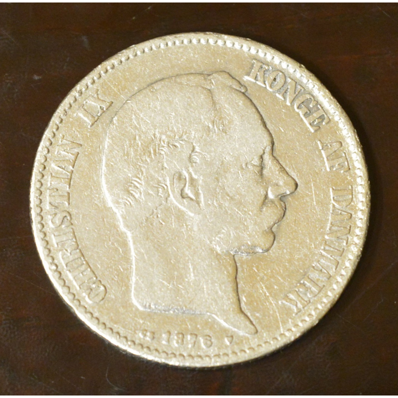 Данія 2 крони 1876 рік. Срібло Данія 2 крони 1876 рік. Срібло