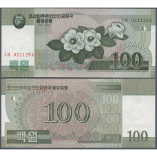 North Korea Північна Корея - 100 Won 2008 / 2009 UNC Pick 61