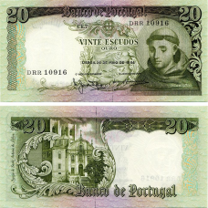 Португалія Portugal - 20 Escudos 1964 UNC