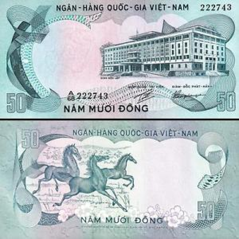 Vietnam South Південний В“єтнам - 50 Dong 1972 Pick 30 aUNC Vietnam South Південний В“єтнам - 50 Dong 1972 Pick 30 aUNC